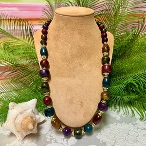 Jewel tones necklace